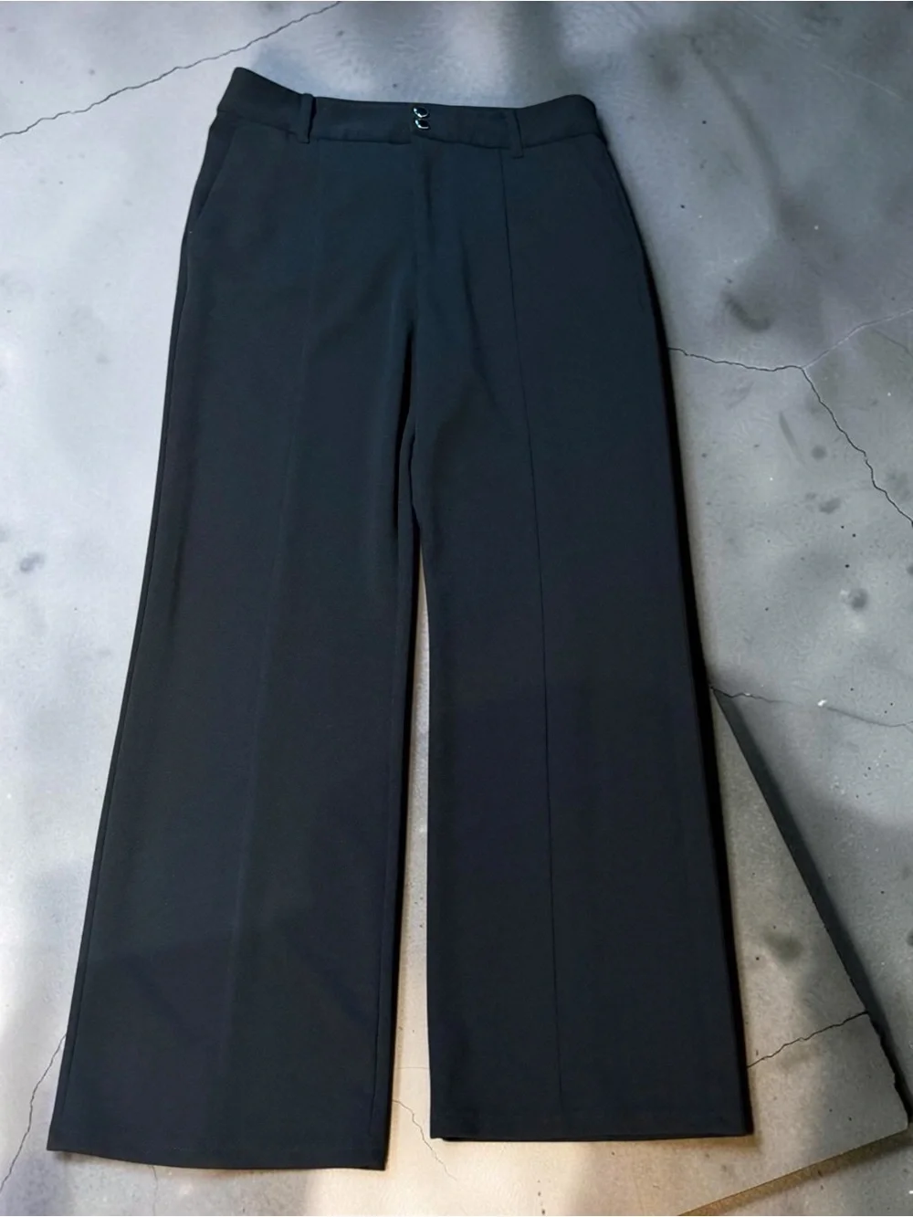 Elegant Black Wide-Leg Trousers